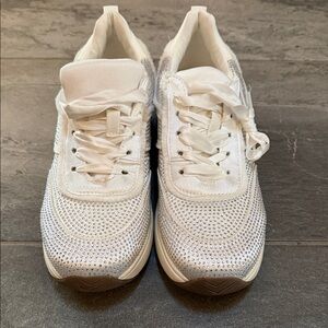 Kenneth Cole White Crystal Women's Sneakers